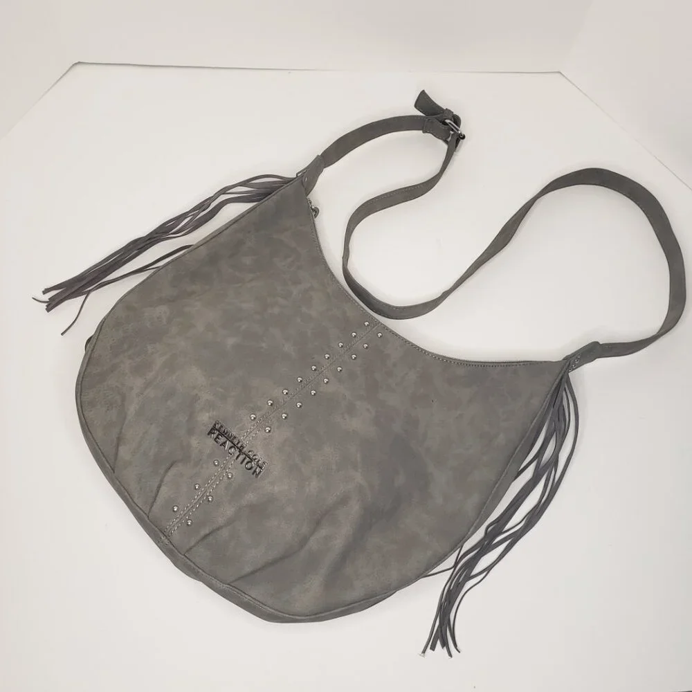 NWOT Kenneth Cole Reaction Hobo Bag Gray Big